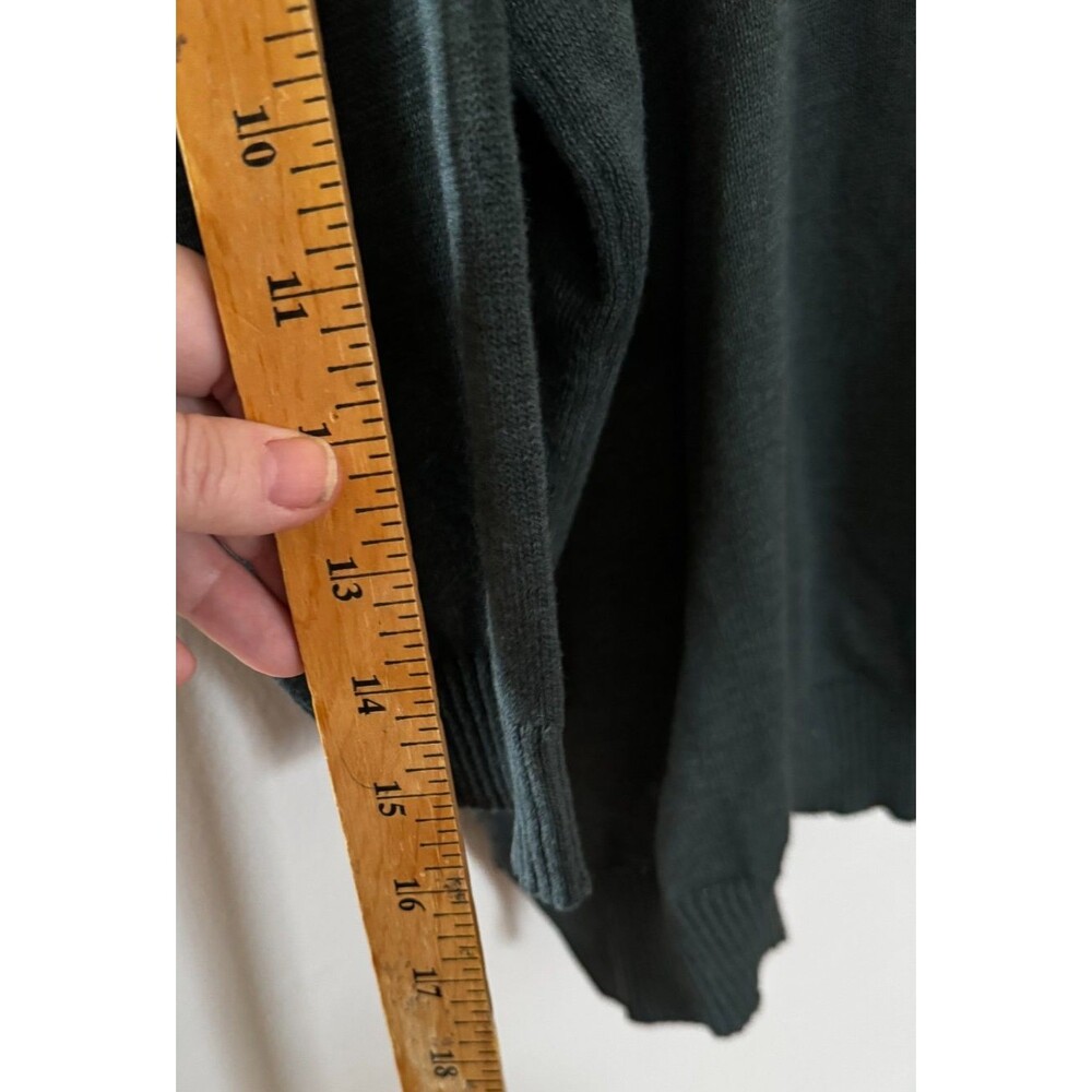 Cozy Plus Size Boyfriend Sweater, Relaxed Oversized Cozy Knit Mosscore Forest - Picture 13 of 14